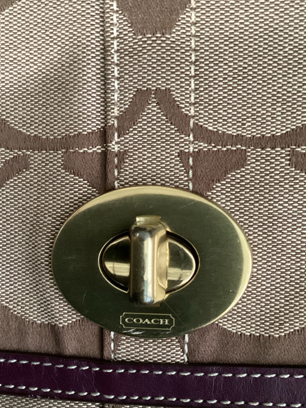 Coach 11257 Flap Ergo Shoulder bag Signature Monogram Canvas - Picture 5 of 16